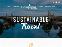 Tablet Screenshot of galapagos.com